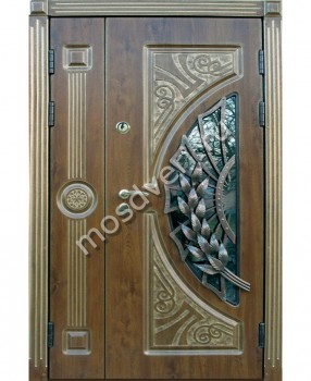 Входная меаллическая дверь с ковкой SK-53 - купить от производителя Мосдвери Входная меаллическая дверь с ковкой SK-53