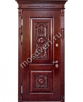 Дверь в коттедж с декоративными элементами ZDD-50 - купить от производителя Мосдвери Дверь в коттедж с декоративными элементами ZDD-50